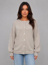 Soft Knit Cardigan - Khaki