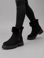 Women's Faux Fur-Lined Ankle Boots
