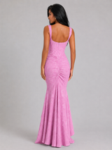Floral Corset Fishtail Maxi Dress Evening Women