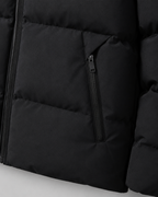 Men's Winter Puffer Jacket With Drawstring Hood & Zip Pockets